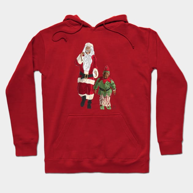 Bad Santa: Back in the Saddle Again Hoodie by 51Deesigns